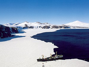 Vue du ciel - Antarctica - Terra Nova Bay - Ilalian Base